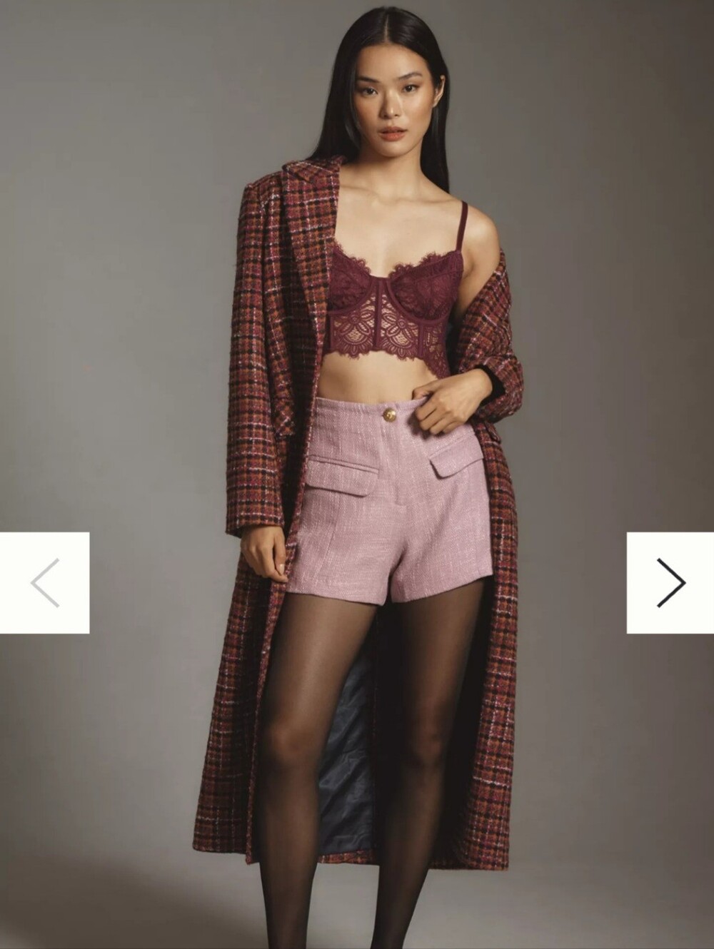 NWT Anthropologie The Giselle Lace Bustier Top in Wine size S